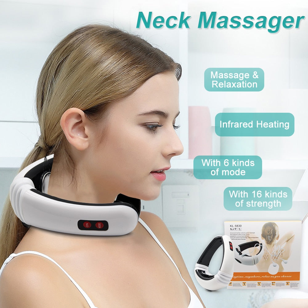 New Neck Massager-Electric Neck Pulse Massager .