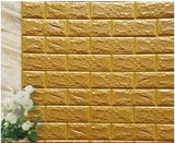 3D Stone Brick Panel Wall Sticker