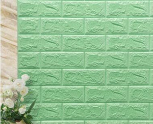 3D Stone Brick Panel Wall Sticker