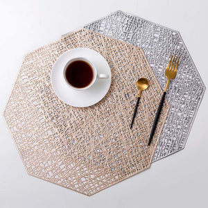 Waterproof Octagonal Hollow Table Mats